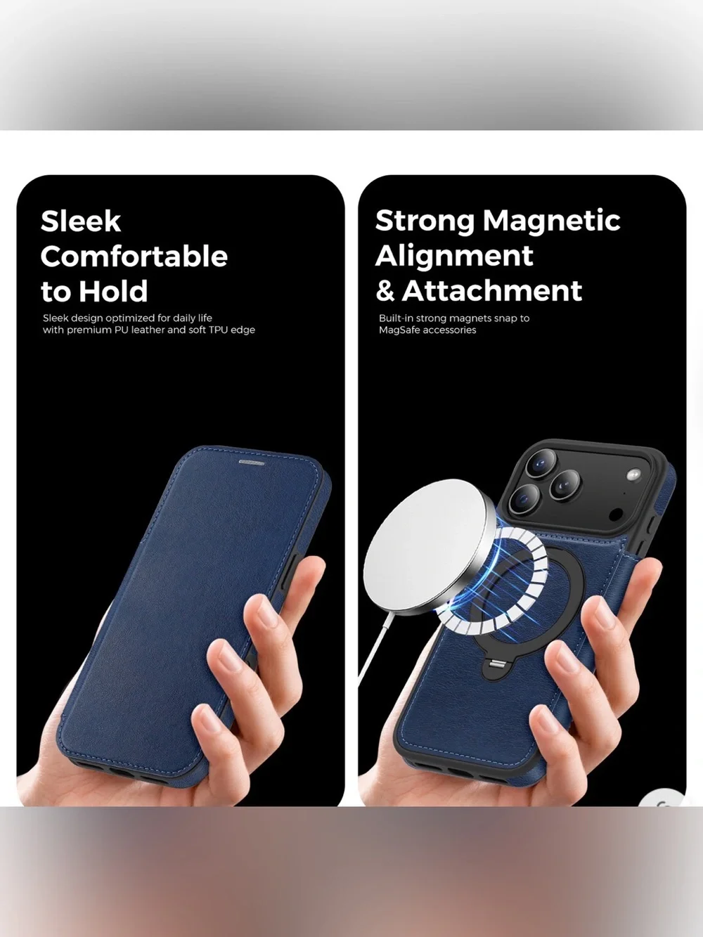 Stand case for iPhone 17 Pro max Navy